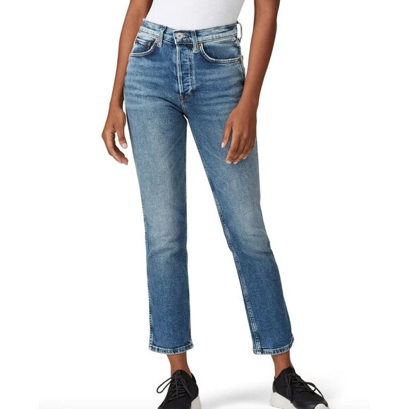 REDONE 50s Cigarette Jeans Medium Wash Retro Stone Size 31 Classic - Picture 1 of 9